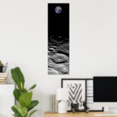 Poster Terre et Lune (Bureau à domicile)