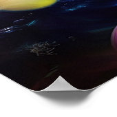 Poster Terre Fantastique Enchantée Colorée Magique (Coin)