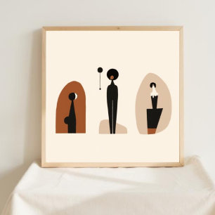 Poster Terre & Forme – Art botanique minimaliste