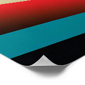 Poster Terre futuriste et ligne Soleil Art Retro Wall Art (Coin)