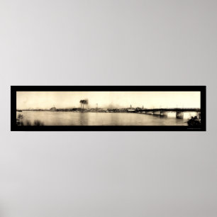 Poster Terre Haute Bridge Photo 1913