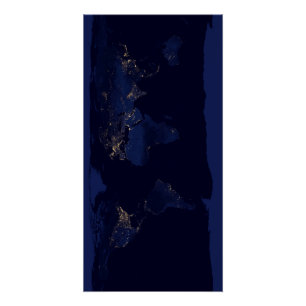 Poster Terre la nuit