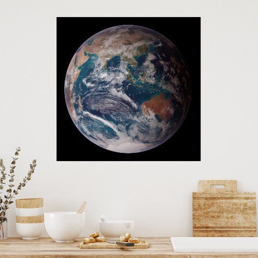 Poster Terre : L'hémisphère Est (Cuisine)