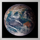 Poster Terre : L'hémisphère Est (Devant)