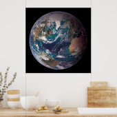 Poster Terre : L'hémisphère occidental (Cuisine)