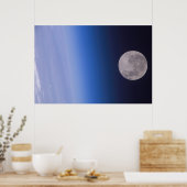 Poster Terre & Lune De La Station Spatiale Internationale (Cuisine)