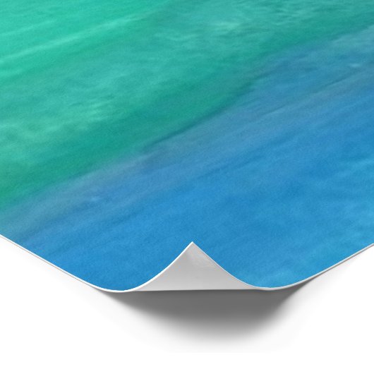 Poster Terre mère Aquarelle Abstraite (Coin)