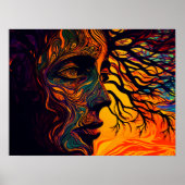 Poster Terre mère en arbre (Devant)