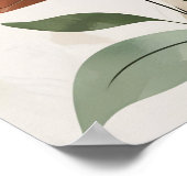 Poster Terre - Mur botanique Abstrait Art III (Coin)