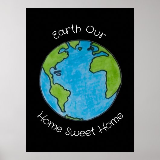 Poster Terre notre douce maison (Devant)