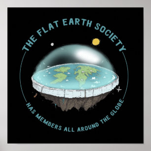 Poster Terre plate