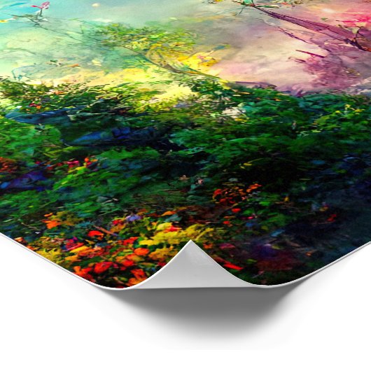 Poster Terre promise de la forêt arc-en-ciel (Coin)