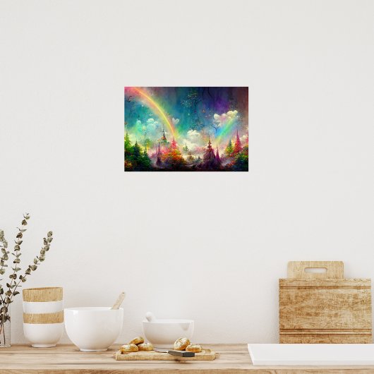 Poster Terre promise de la forêt arc-en-ciel (Cuisine)