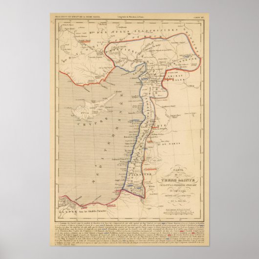 Poster Terre Sainte, pendentif la première croisade (Devant)