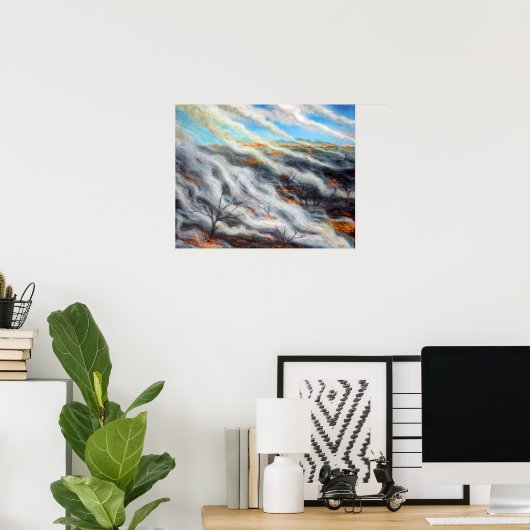 Poster Terre scindée 2014 (Bureau à domicile)