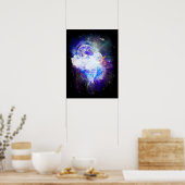 Poster Terre spatiale (Cuisine)