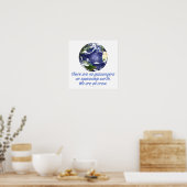Poster Terre spatiale, Environnement (Cuisine)
