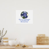 Poster Terre spatiale, Environnement (Cuisine)