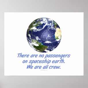 Poster Terre spatiale, Environnement