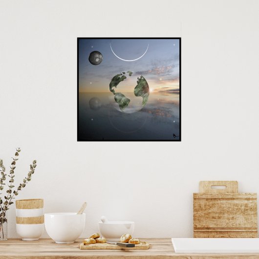 Poster Terre transparente (Cuisine)