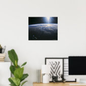 Poster Terre vue de l'espace (Bureau à domicile)