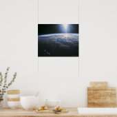 Poster Terre vue de l'espace (Cuisine)