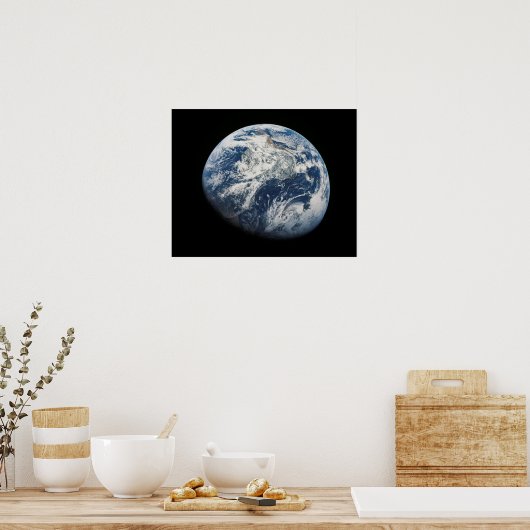 Poster Terre vue depuis Apollo 8 (Cuisine)