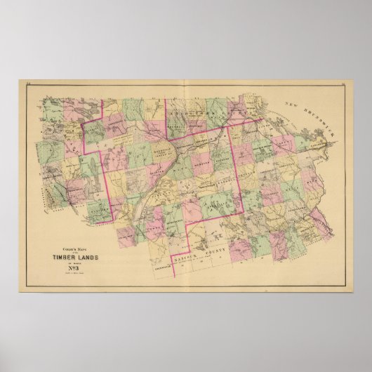 Poster Terres en bois 3 Carte (Devant)