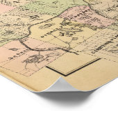 Poster Terres en bois 6 Carte (Coin)