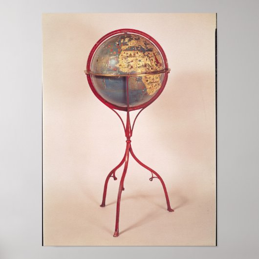 Poster Terrestrial Globe, showing the Indian Ocean (Devant)