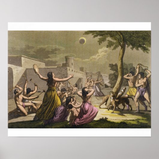 Poster Terreur des Péruviens pendant une éclipse de m (Devant)