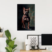Poster Terrier américain (Bureau à domicile)