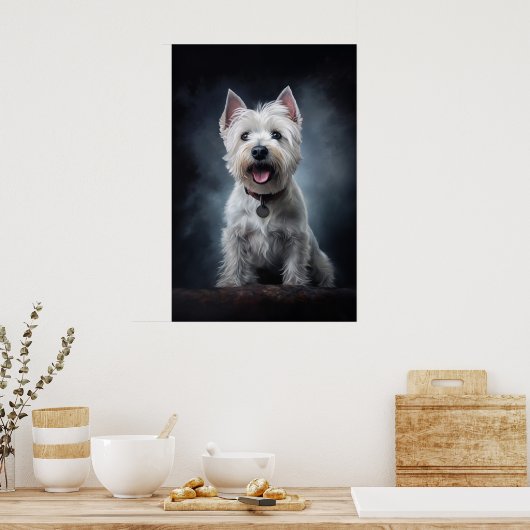 Poster Terrier blanc de West Highland (Cuisine)