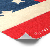 Poster Terrier blanc Patriotique West Highland (Coin)