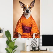 Poster Terrier brésilien bouddhiste (Bureau à domicile)