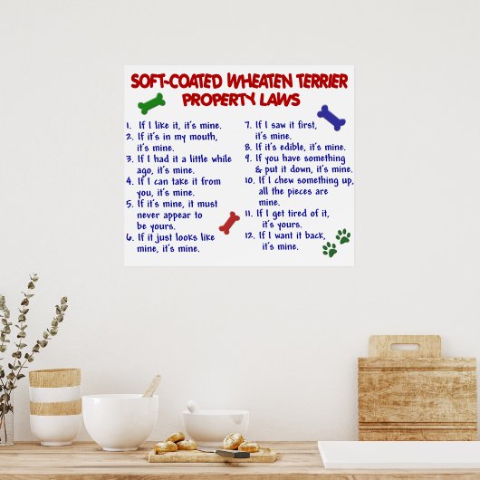 POSTER TERRIER BROUILLÉ EN MOUSSE PL2 (Cuisine)