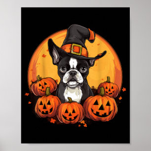 Poster Terrier de Boston Bostie Chien Race Animal Hallowe