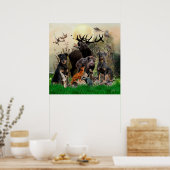 Poster Terrier de chasse allemand (Jagdterrier) (Cuisine)