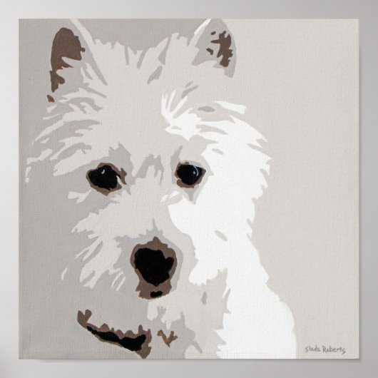 Poster Terrier de West Highland (Devant)