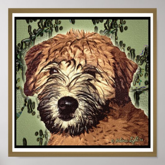 Poster TERRIER DU BLÉ : POIVRE HUMIDE (BKGD Vert) (Devant)