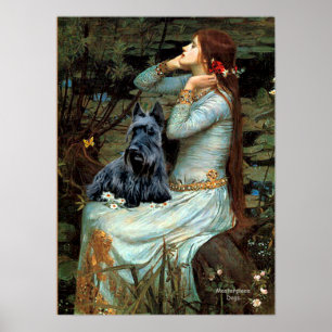 Poster Terrier écossais 2 - Ophelia assise