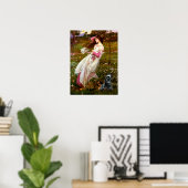 Poster Térrier écossais 3 - Anémones (Bureau à domicile)