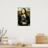 Poster Terrier écossais 3 - Mona Lisa (Cuisine)