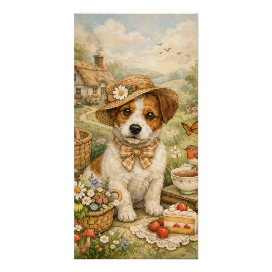 Poster Terrier Jack Russell (Devant)