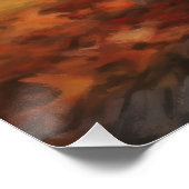 Poster Terrier tibétain à l'automne Feuilles automne Insp (Coin)