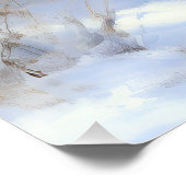 Poster Terrier Tibétain Laissons Il Neige Noël (Coin)