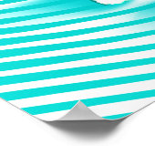 Poster Terrier turquoise (Coin)