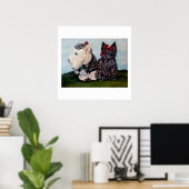 Poster Terriers écossais celtique (Bureau à domicile)