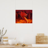 Poster Terrificateur Dragon Rouge (Cuisine)