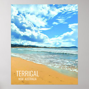 Poster Terrigal Central Coast NSW Australie